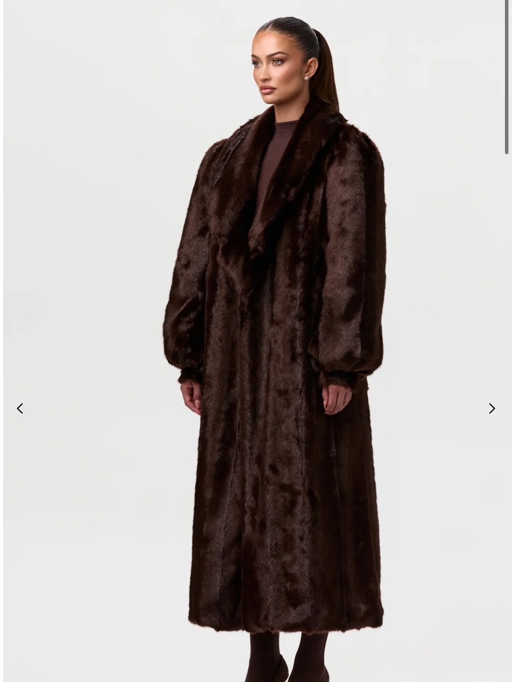 Gorgeous Naked Wardrobe Faux Fur Coat